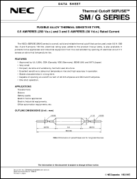SM095G1 datasheet: Fusible alloy thermal pellet type,0.5A rated current SM095G1