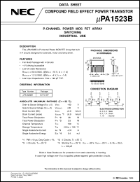 UPA1523BH datasheet: Low withstand voltage power MOSFET array -60V/-2A UPA1523BH