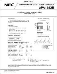 UPA1552BH datasheet: Low withstand voltage power MOSFET array 60V/5A UPA1552BH