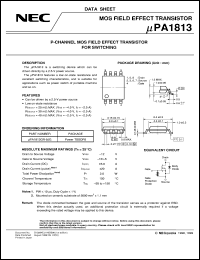 UPA1813GR-9JG-E1 datasheet: Pch enhancement type MOS FET UPA1813GR-9JG-E1