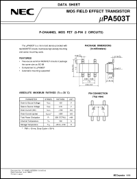 UPA503T-T2 datasheet: Silicon transistor UPA503T-T2