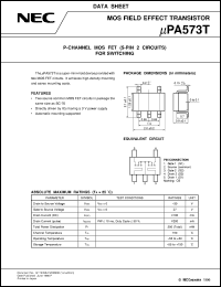 UPA573T datasheet: MOS type composite field effect transistor UPA573T