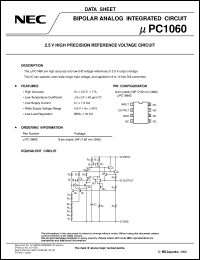 UPC1060C datasheet: Reference voltage circuit UPC1060C