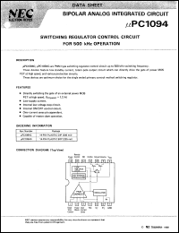 UPC1094C datasheet: Switching regulator UPC1094C