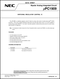 UPC1909GS datasheet: Control IC for active clamp type DC/DC converter UPC1909GS