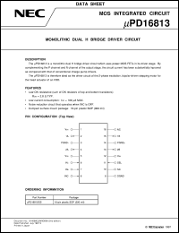 UPD16813GS datasheet: Stepping motor driver UPD16813GS