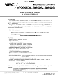 UPD30500S2-180 datasheet: MIPS instruction compatible 64-bit RISC microprocessor UPD30500S2-180