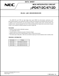 UPD4712CGT datasheet: Line driver/receiver UPD4712CGT