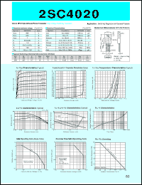 2SC4020 datasheet: Transistor For Switch Mode Power Supply 2SC4020