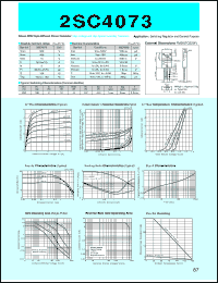 2SC4073 datasheet: Transistor For Switch Mode Power Supply 2SC4073