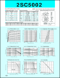 2SC5002 datasheet: Transistor For Switch Mode Power Supply 2SC5002