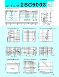 2SC5003 datasheet: Transistor For Switch Mode Power Supply 2SC5003