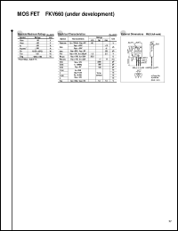 FKV660 datasheet: MOS FET For Automotive FKV660