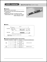 SCF-0272 datasheet: CCFL Inverter SCF-0272