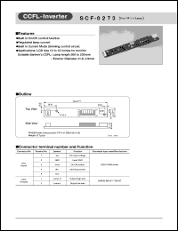 SCF-0273 datasheet: CCFL Inverter SCF-0273