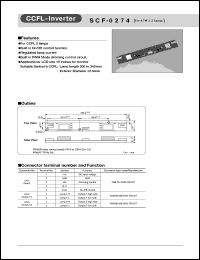 SCF-0274 datasheet: CCFL Inverter SCF-0274