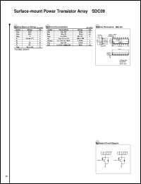 SDC09 datasheet: Surface Mount Transistor Array For Sink Drive SDC09
