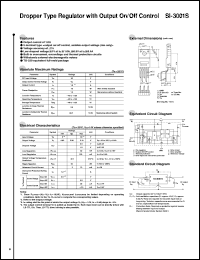 SI-3001S datasheet: Linear Regulator IC SI-3001S