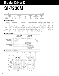 SI-7230M datasheet: 2-Phase Bipolar Stepper Motor Driver SI-7230M
