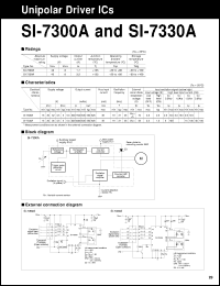 SI-7300A datasheet: 2-Phase Unnipolar Stepper Motor Driver SI-7300A