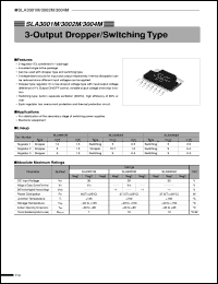 SLA3001M datasheet: 3-Output Type Regulator IC SLA3001M