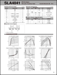 SLA4041 datasheet: Transistor Array For Sink Drive SLA4041