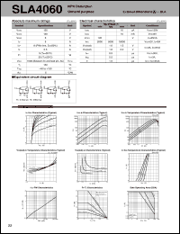 SLA4060 datasheet: Transistor Array For Sink Drive SLA4060