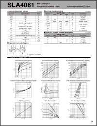 SLA4061 datasheet: Transistor Array For Sink Drive SLA4061