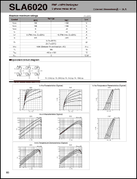 SLA6020 datasheet: Transistor Array For Motor Drive SLA6020