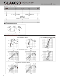 SLA6023 datasheet: Transistor Array For Motor Drive SLA6023