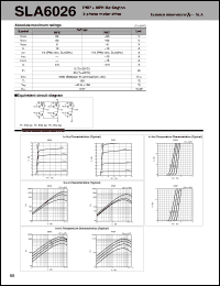 SLA6026 datasheet: Transistor Array For Motor Drive SLA6026