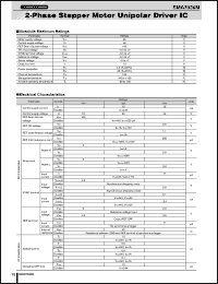 SMA7036M datasheet: 2-Phase Unnipolar Stepper Motor Driver SMA7036M