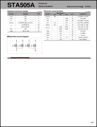 STA505A datasheet: MOS FET Array For Sink Drive STA505A