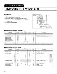 TM1041S-R datasheet: Triac TM1041S-R