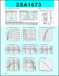 2SA1673 datasheet: Transistor For Power Amplifier 2SA1673
