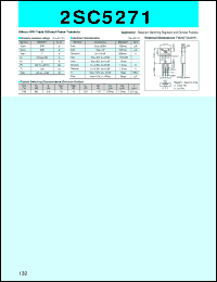 2SC5271 datasheet: Transistor For Switch Mode Power Supply 2SC5271