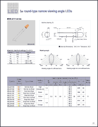 SEL2215S datasheet: 3f Round Narrow View Angle Red LED Lamp SEL2215S