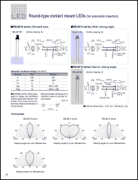 SEL6215S datasheet: 3f Round Narrow View Angle Red LED Lamp SEL6215S