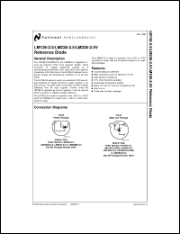 LM336BZ-2.5 datasheet: Voltage Reference Diode LM336BZ-2.5