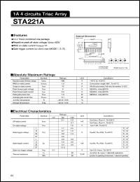 STA221A datasheet: Triac Array STA221A