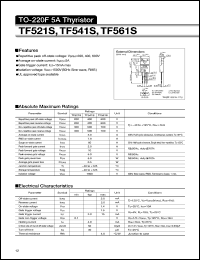 TF521S datasheet: Thyristor TF521S