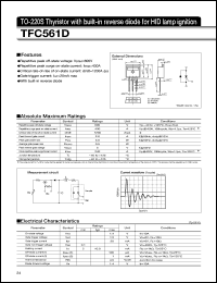 TFC561D datasheet: Thyristor For HID Lamp Ignition TFC561D