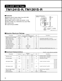 TM1261S-R datasheet: Triac TM1261S-R