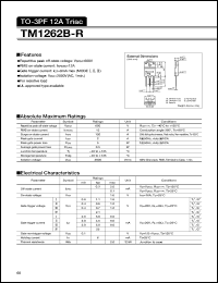 TM1262B-R datasheet: Triac TM1262B-R