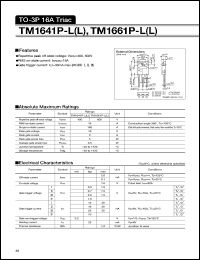 TM1641P-L(L) datasheet: Triac TM1641P-L(L)