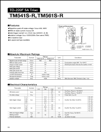 TM541S-R datasheet: Triac TM541S-R