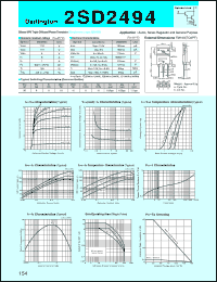 2SD2494 datasheet: Transistor For Power Amplifier 2SD2494