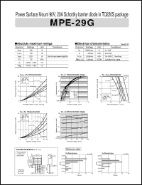 MPE-29G datasheet: Schottky Barrier diode MPE-29G