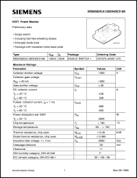 BSM300GA120DN2E3166 datasheet: 1200V/430A IGBT power module BSM300GA120DN2E3166