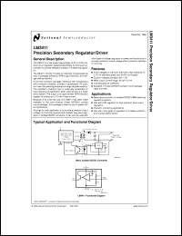 LM3411AM5X-3.3 datasheet: Precision Secondary Regulator/Driver LM3411AM5X-3.3